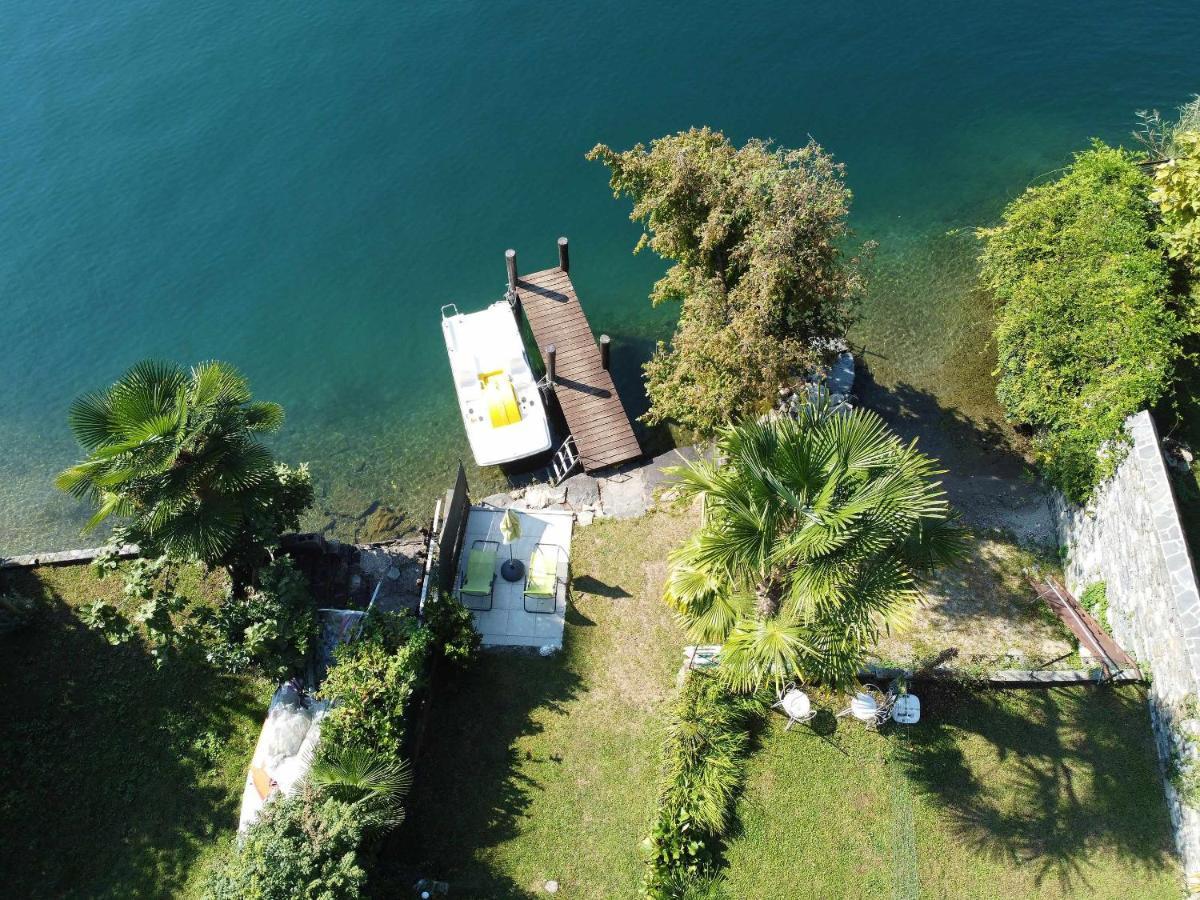 Il Glicine Appartamento Con Darsena Privata A Lago Pettenasco Zewnętrze zdjęcie